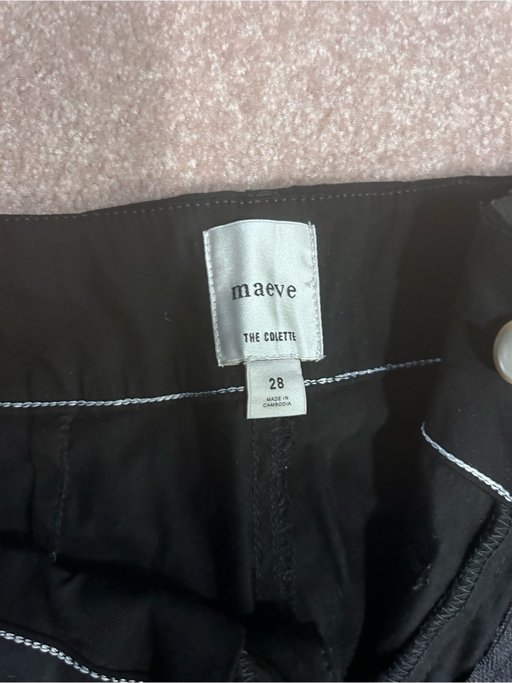 Maeve The Colette Black Wide-Leg Crop Pants - Picture 6 of 7